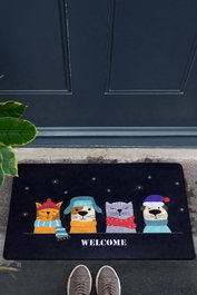 Conceptum Felpudo Pvc Cute Multicolor 40 x 60 cm